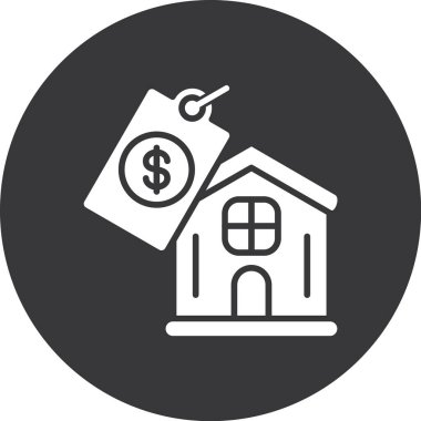 Kolayca değiştirebilen ya da düzenleyebilen emlak vektör simgesi