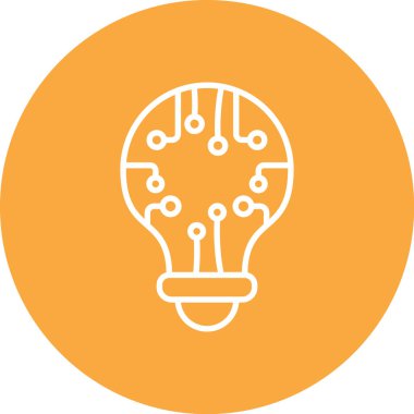 ampul simgesi vektör illüstrasyonu