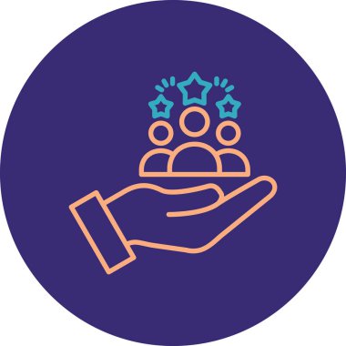 Bir simgenin vektör illüstrasyonu