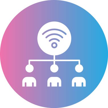 Wi-Fi simgesinin vektör illüstrasyonu