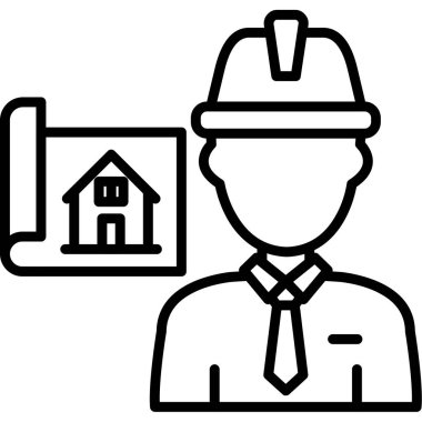 İnşaat mühendisi yapı simgesi