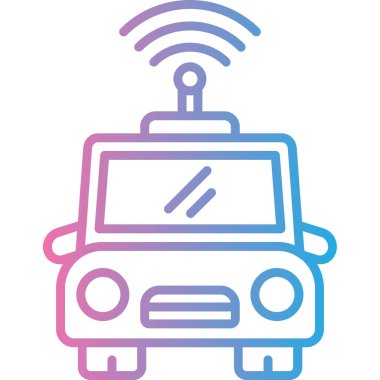 Otobüs. Web simgesi basit illüstrasyon