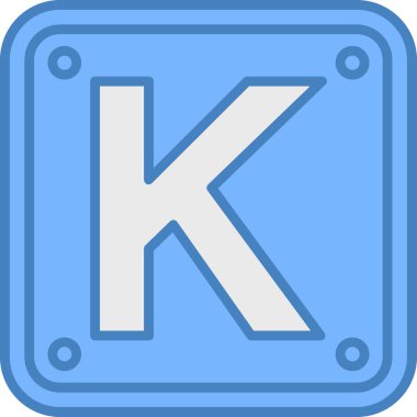 Beyaz arkaplanda alfabe harfi simgesi. vektör illüstrasyonu.