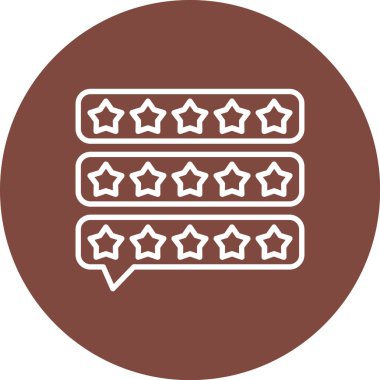 Bir yıldız simgesinin vektör illüstrasyonu