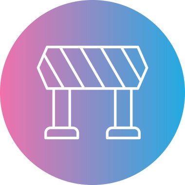 Bir bina simgesinin vektör illüstrasyonu