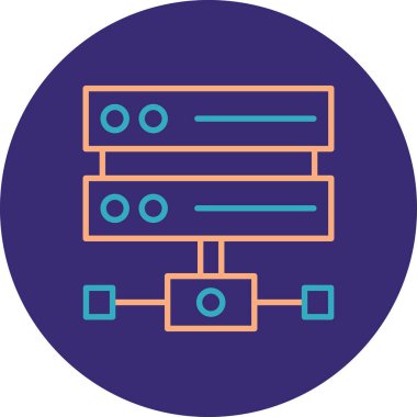 Ağ simgesinin vektör illüstrasyonu