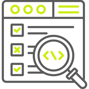 arama web geliştirme simgesi