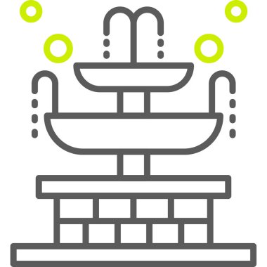 Küvet. Web simgesi vektör illüstrasyonu