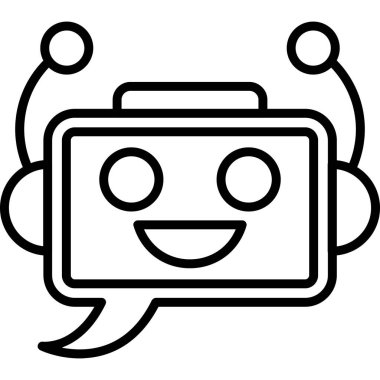 Sohbet simgesi, vektör çizimi