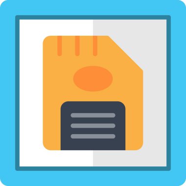 Belge. Web simgesi basit illüstrasyon