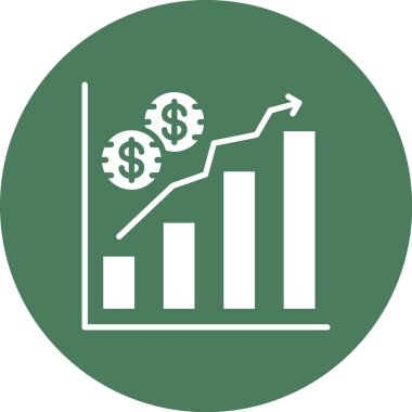 İş ve finans simgesinin vektör illüstrasyonu