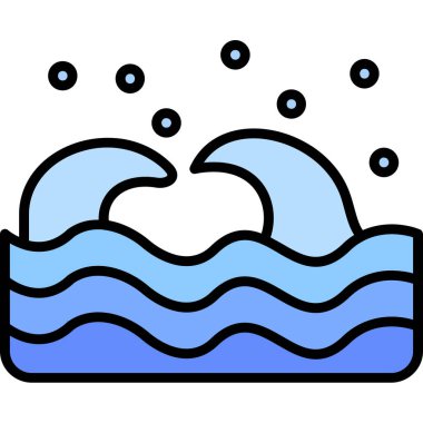 Su. Web simgesi basit tasarım