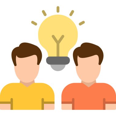 fikir yaratıcı vektör simgesi