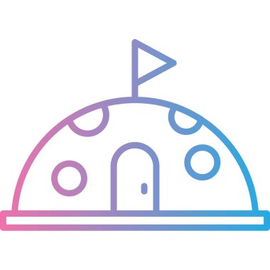 Şirin bir çizgi film simgesinin vektör çizimi