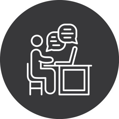 proje toplantı simgesi, basit biçim