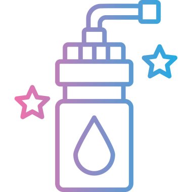 damla simgesi ile sıvı şişe