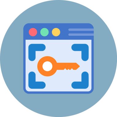 Web düz vektör simgesi