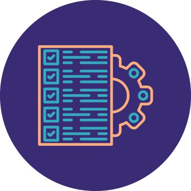 Bir robot simgesinin vektör illüstrasyonu