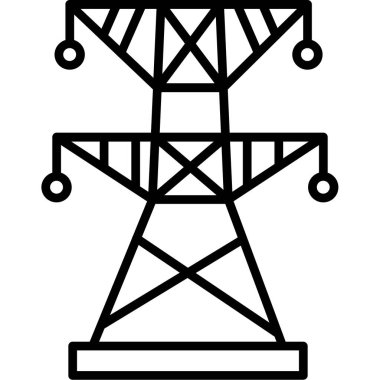 anten kule simgesi dış hat biçiminde