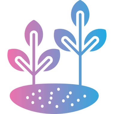 Çiçek. Web simgesi basit illüstrasyon