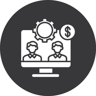 iş simgesi vektör illüstrasyonu