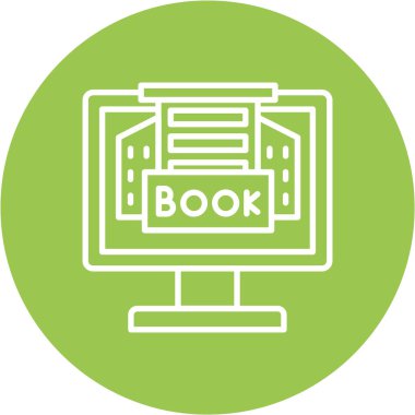 kitap simgesi vektör illüstrasyonu