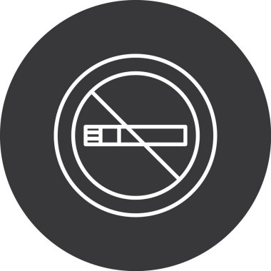 Sigara içme vektörü simgesi yok