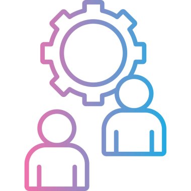 Modern b 'nin vektör illüstrasyonu insanların ikonundan yoksun