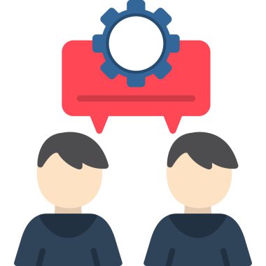 insanlar ve takım çalışması simgesi, vektör illüstrasyonu