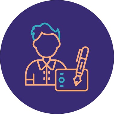 İnsan simgesinin vektör illüstrasyonu