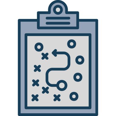 iş stratejisi stratejisi strateji simgesi doldurulmuş dış hat biçimi