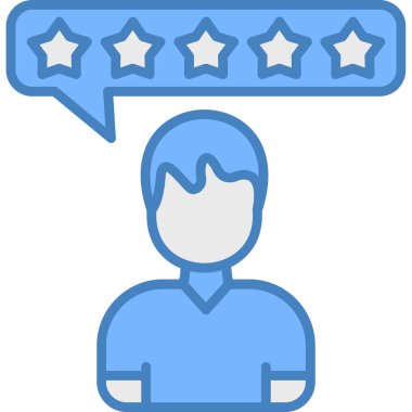 Geri bildirim. Web simgesi basit illüstrasyon