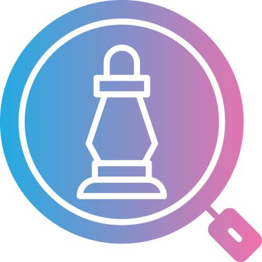 Satranç ikonunun vektör illüstrasyonu