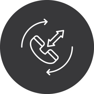 ok tazeleme simgesi ana hatlar biçiminde