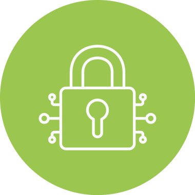 kilit simgesi, vektör illüstrasyonu