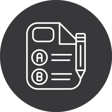 Modern b 'nin vektör çizimi test simgesinden yoksun