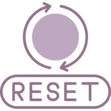 Simge vektörünü yeniden yükle. Sembolü yeniden yükle. izole kontur sembolü