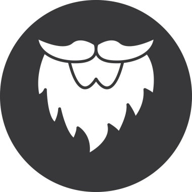 hipster sakal vektör simgesi tasarımı 10 birim