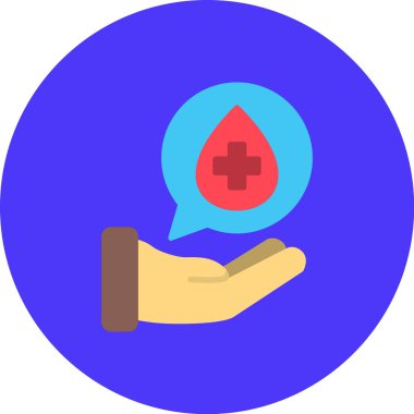 Kan bağışı modern simge, vektör illüstrasyonu