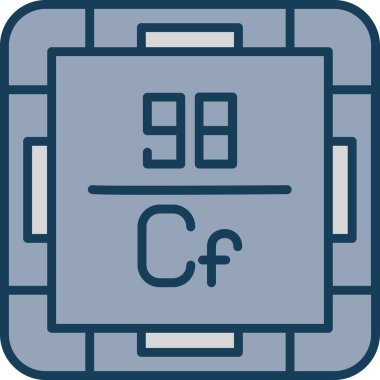 Kimyasal simge, vektör çizimi