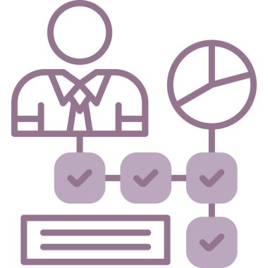 İş simgesinin vektör illüstrasyonu