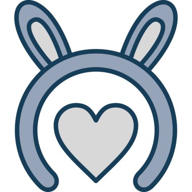 Tavşan. Web simgesi basit tasarım