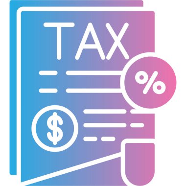 Vergi. Web simgesi basit illüstrasyon