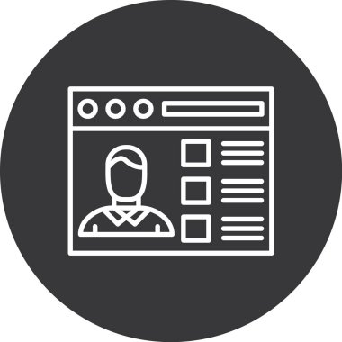 Web simgesi vektör illüstrasyonu