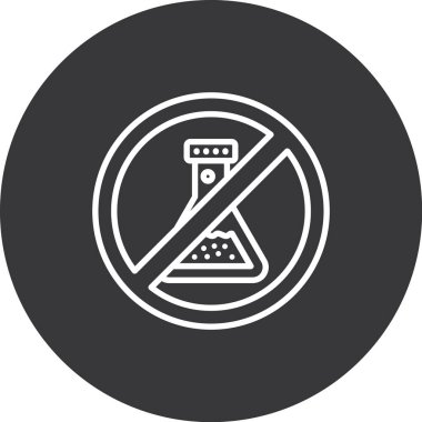 Dumanlı ikon vektör illüstrasyonu yok