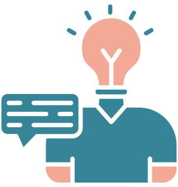 fikir web simgesi, vektör çizim