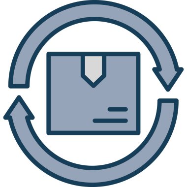 Bir torba simgesinin vektör illüstrasyonu