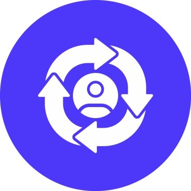 Bir çember simgesinin vektör illüstrasyonu