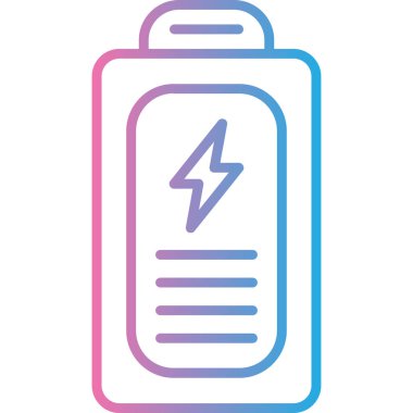 Pil simgesinin vektör illüstrasyonu