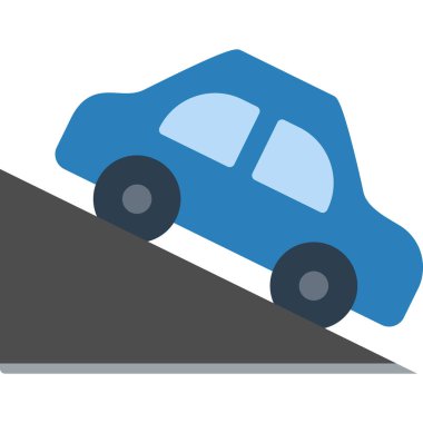 araba kazası ikonu vektör illüstrasyonu